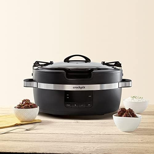 Crock-Pot Thermoshield 6 Quart Slow Cooker with Carry Handles S12M