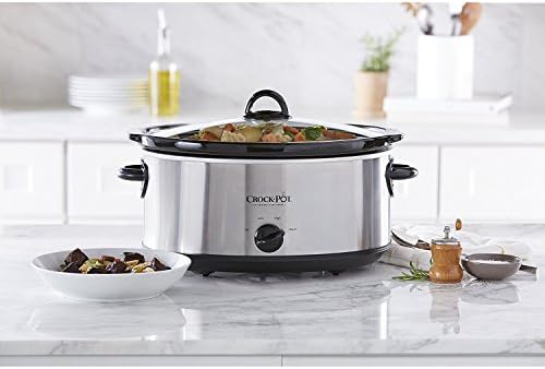 Crock-Pot 7 Quart Oval Manual Slow Cooker – Stainless Steel S29H