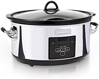 Crock-Pot 7 Quart Programmable Slow Cooker – Polished Platinum S23R