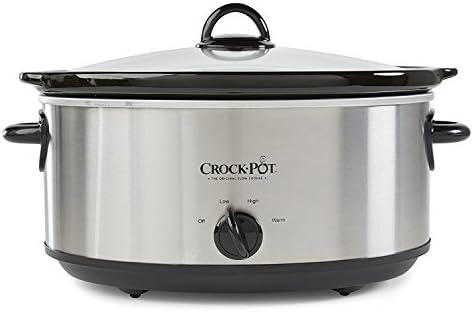 Crock-Pot 7 Quart Oval Manual Slow Cooker – Stainless Steel S29H