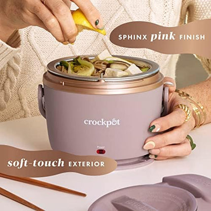 Crock-Pot Electric Lunch Box Food Warmer 20oz – Blush Pink S18V