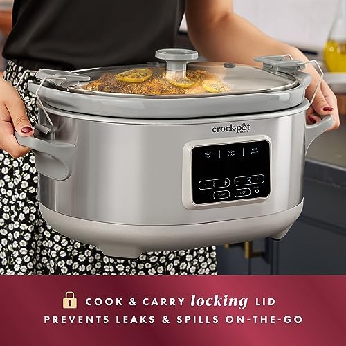 Crock-Pot 7 Quart Programmable Cook & Carry Slow Cooker S19G