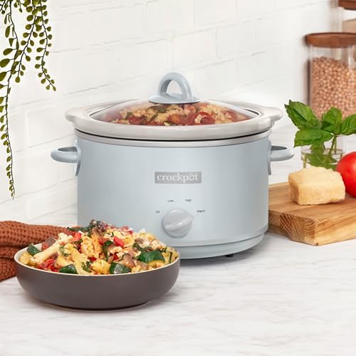 Crock-Pot 4.5 Quart Manual Slow Cooker – Macaroon Blue S17E