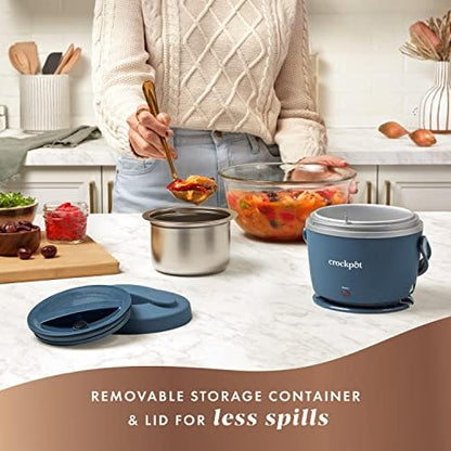 Crock-Pot Electric Lunch Box Food Warmer 20oz – Faded Blue S22N