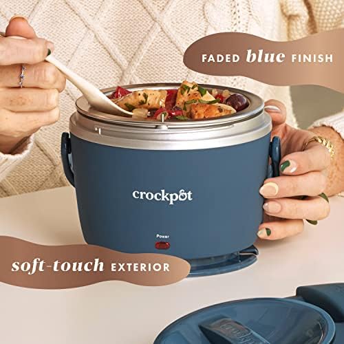 Crock-Pot Electric Lunch Box Food Warmer 20oz – Faded Blue S22N