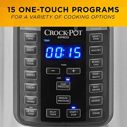 Crock-Pot Express Crisp 8 Quart 10-in-1 Pressure Cooker S06T
