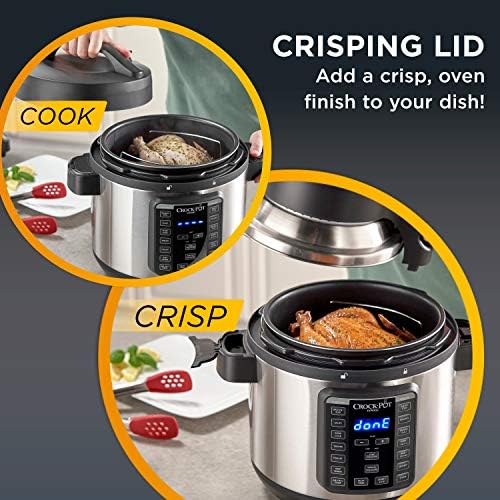 Crock-Pot Express Crisp 8 Quart 10-in-1 Pressure Cooker S06T