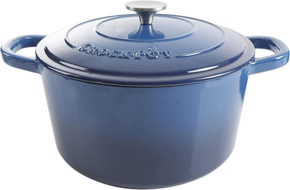 Crock-Pot 3 Quart Enameled Cast Iron Dutch Oven – Aqua S02L