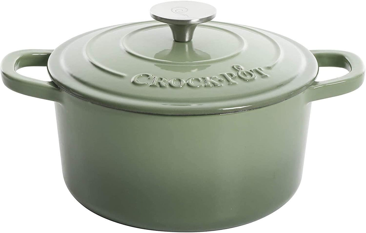 Crock-Pot 3 Quart Enameled Cast Iron Dutch Oven – Aqua S02L