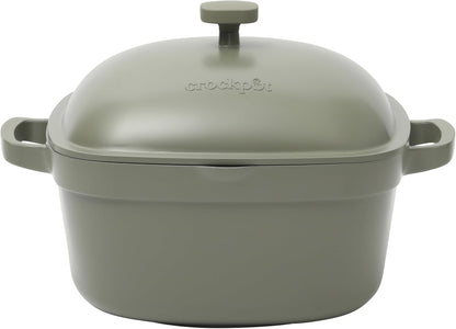 Crock-Pot 3 Quart Enameled Cast Iron Dutch Oven – Aqua S02L